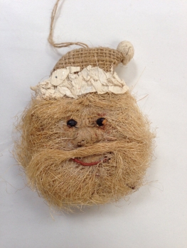 Nikolauskopf / Weihnachtsmannkopf Jute